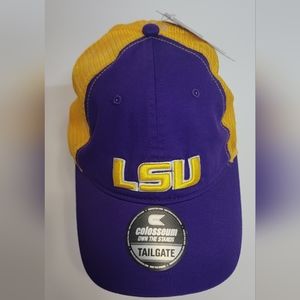 NEW Louisiana State LSU Tigers Colosseum Snap Back Trucker Cap Hat Purple Gold